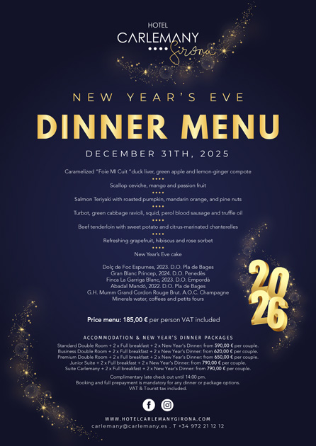 New Year’s Eve Menu 2025 – Girona